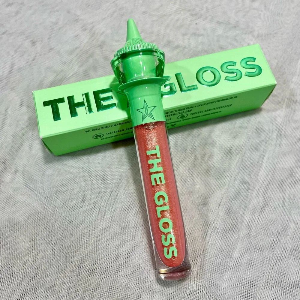 Jeffree Star The Gloss - Peach Price Tag, NIB